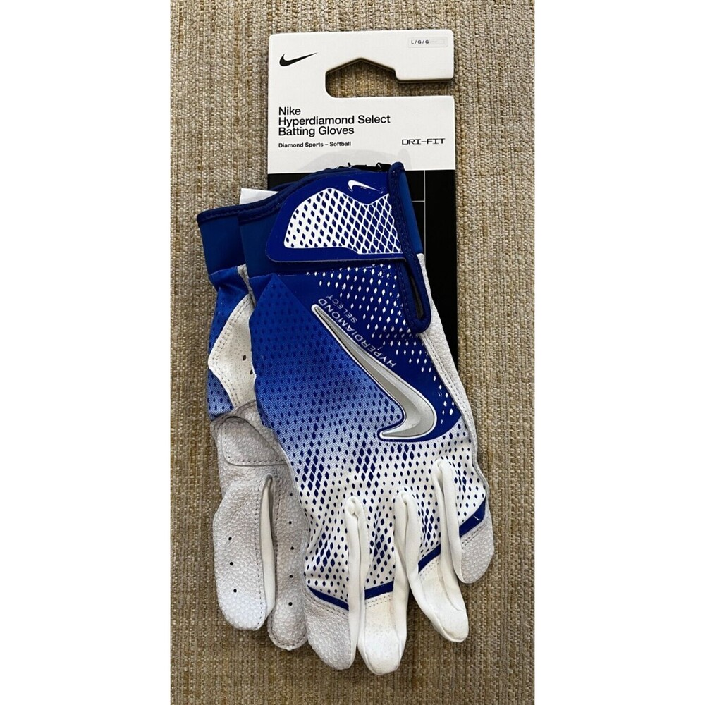 Nike Hyperdiamond Size Large L Select Softball Batting Gloves Dri-Fit Womens NWT